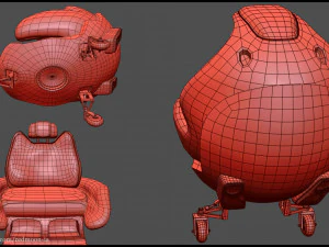 gaming chair design 3D Model