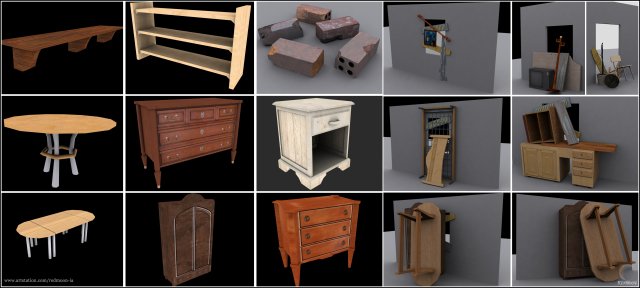 low poly pack 3D Model .c4d .max .obj .3ds .fbx .stl .blend 