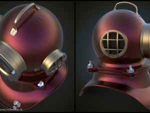 diving helmet 3D Model