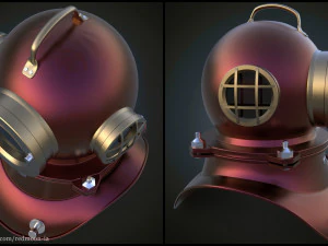 casque de plong&eacute;e Modèle 3D