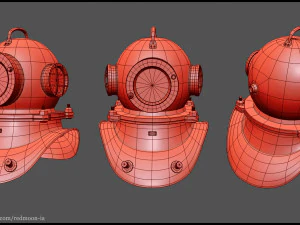 casque de plong&eacute;e Modèle 3D