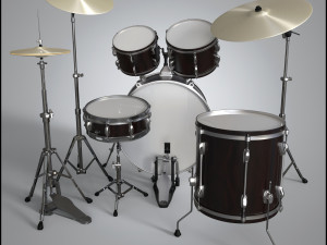 drums set Modelo 3D