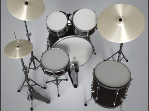 drums set Modelo 3D