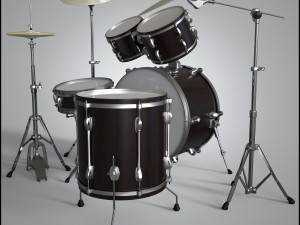 drums set Modelo 3D