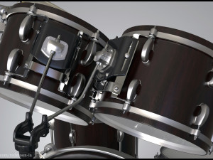 drums set Modelo 3D