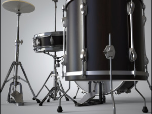 drums set Modelo 3D