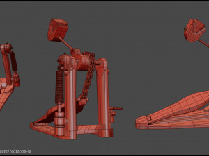 drums set Modelo 3D