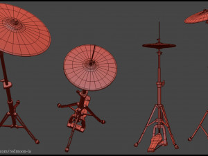 drums set Modelo 3D
