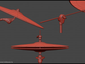 drums set Modelo 3D