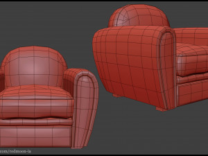 leather sofa 3D Model