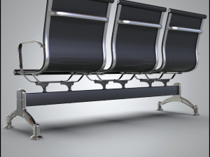 Waiting chair Modèle 3D