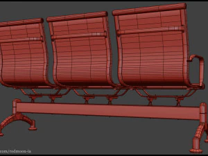 Sedia d'attesa Modello 3D