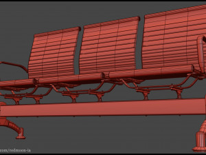 Waiting chair Modèle 3D