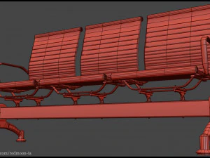 Sedia d'attesa Modello 3D