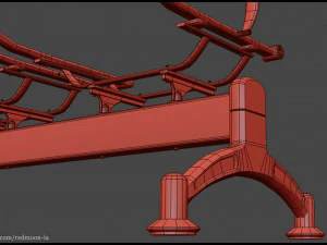 Sedia d'attesa Modello 3D