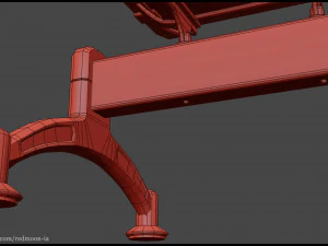 Sedia d'attesa Modello 3D