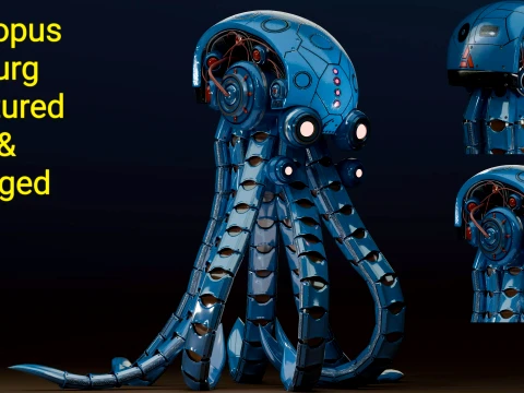 Octopus burg 3D Model