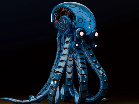 Octopus burg 3D Model