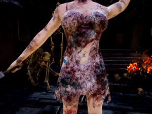 female rigged game ready 3D Model