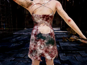 female rigged game ready 3D Model