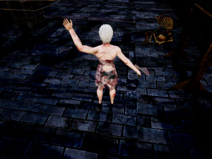 female rigged game ready 3D Model