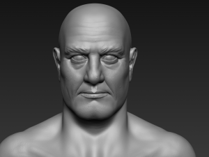 high poly male head 3D मॉडल