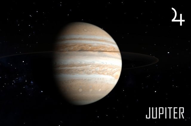 planet---jupiter 4k 3D Model .c4d .max .obj .3ds .fbx .stl .blend 