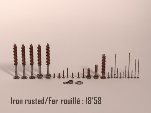screws and nails---hd 3D Model
