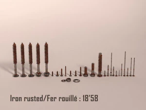 screws and nails---hd 3D Model