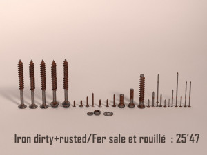 screws and nails---hd 3D Model