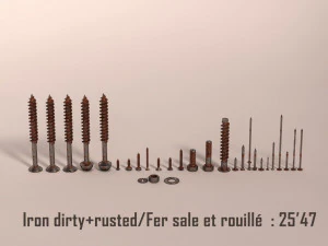 screws and nails---hd 3D Model