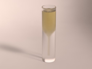design-glass champagne 3Dモデル