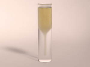 design-glass champagne 3Dモデル