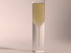 design-glass champagne 3Dモデル