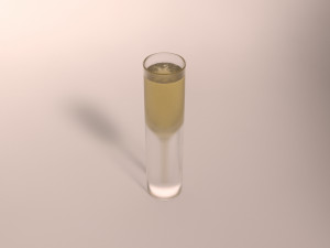 design-glass champagne 3Dモデル
