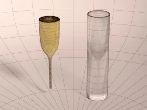 design-glass champagne 3D Model