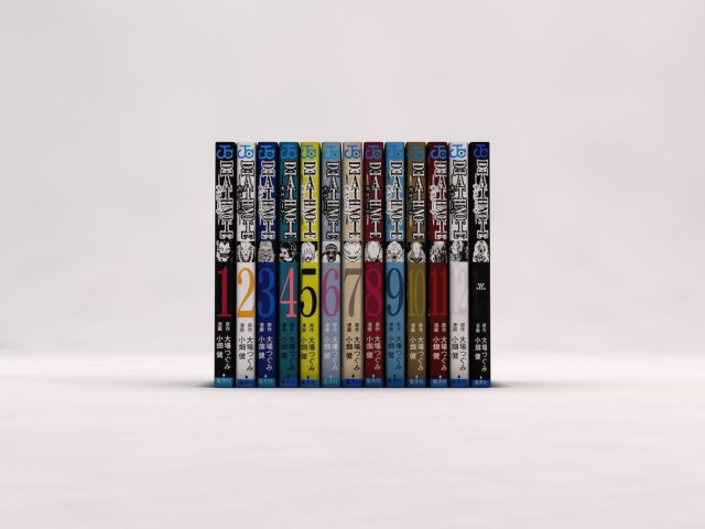 book---manga death note 3D Model .c4d .max .obj .3ds .fbx .stl .blend 
