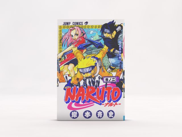 book---manga individual---set 01 3D मॉडल .c4d .max .obj .3ds .fbx .stl .blend 