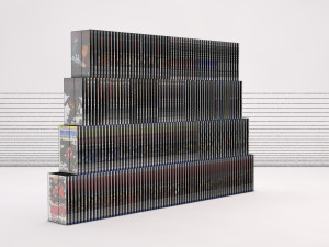 book---manga 3D-Modell