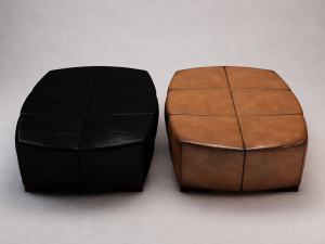 banquette---leather 3D Model