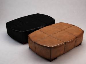 banquette---leather Modello 3D