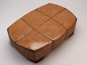 banquette---leather Modello 3D