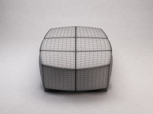 banquette---leather Modello 3D