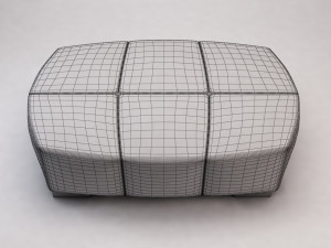 banquette---leather Modello 3D