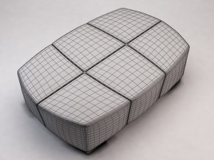 banquette---leather Modello 3D