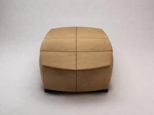 panca --- pelle scamosciata Modello 3D