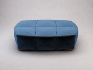 panca --- pelle scamosciata Modello 3D