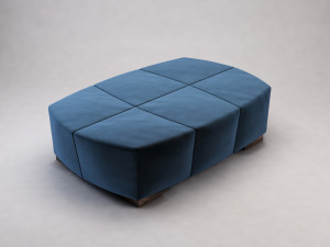 banquette---suede 3D Model