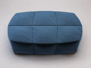 panca --- pelle scamosciata Modello 3D