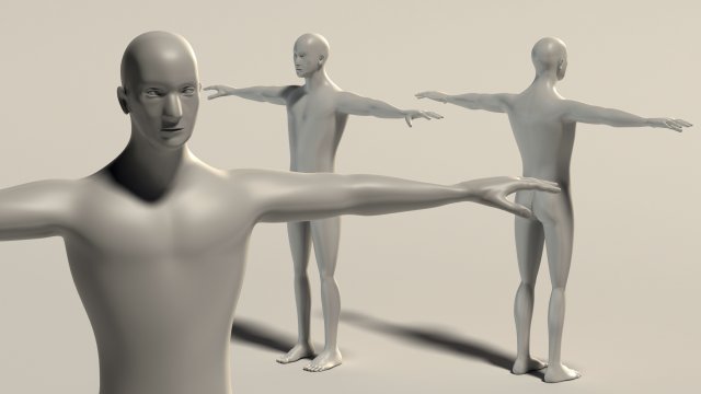 base mesh---man simple 3D Модель .c4d .max .obj .3ds .fbx .stl .blend 
